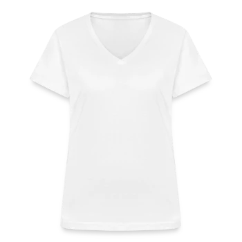 Women's V-neck T-shirt - white - Front - Lela (165cm)