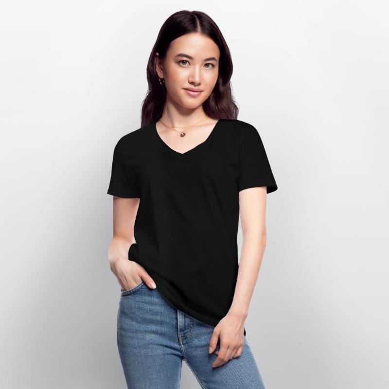 Frauen-T-Shirt mit V-Ausschnitt