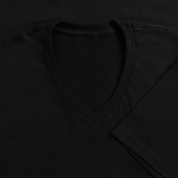 T-shirt med V-hals til damer