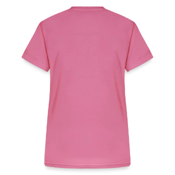 Women's V-neck T-shirt - pink - Back - Zoe (177cm)