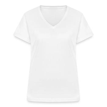 T-shirt med V-hals til damer