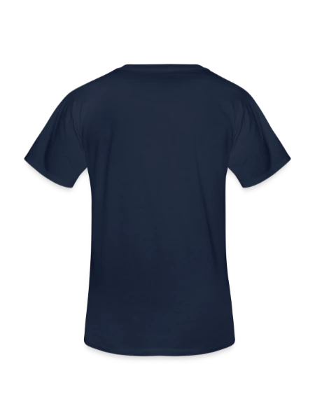 Men's V-Neck T-Shirt - navy - Back