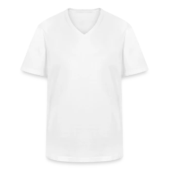 Männer-T-Shirt mit V-Ausschnitt - Weiß