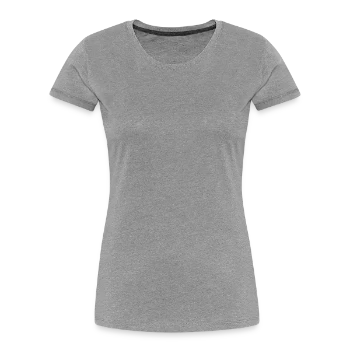 Women's Premium Organic T-Shirt - heather grey - Front - Mia (176cm)
