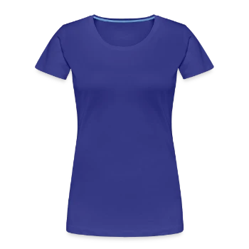Women's Premium Organic T-Shirt - royal blue - Front - Mia (176cm)