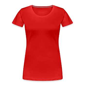 Women's Premium Organic T-Shirt - red - Front - Mia (176cm)