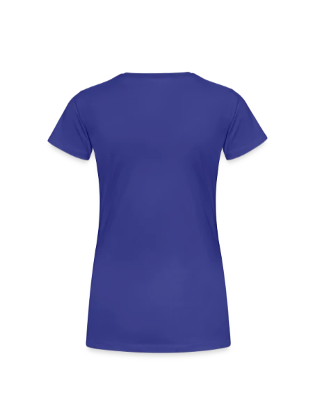 Frauen Premium Bio T-Shirt - Königsblau - Hinten