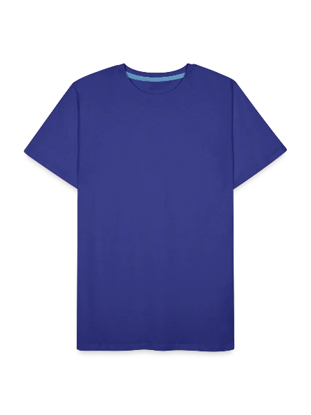 Männer Premium Bio T-Shirt - Königsblau - Vorne