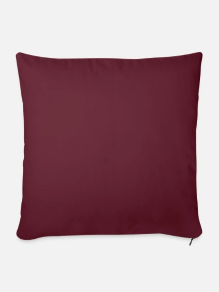Sofa pillow with filling 45cm x 45cm - burgundy - Front