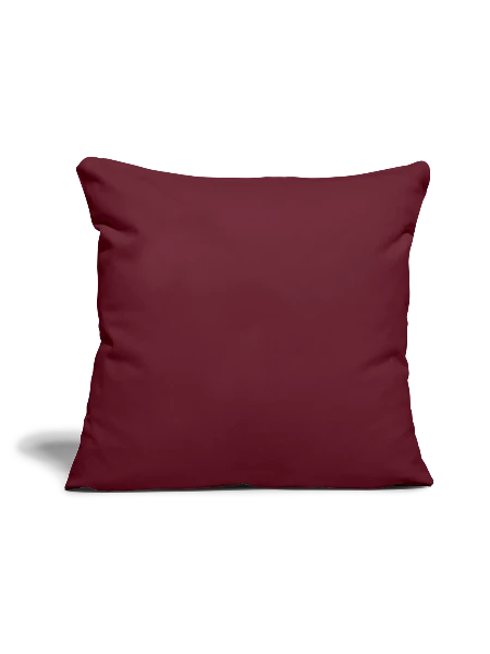 Sofa pillow with filling 45cm x 45cm - burgundy - Front