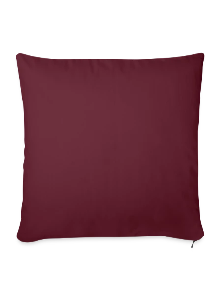 Sofa pillow with filling 45cm x 45cm - burgundy - Front
