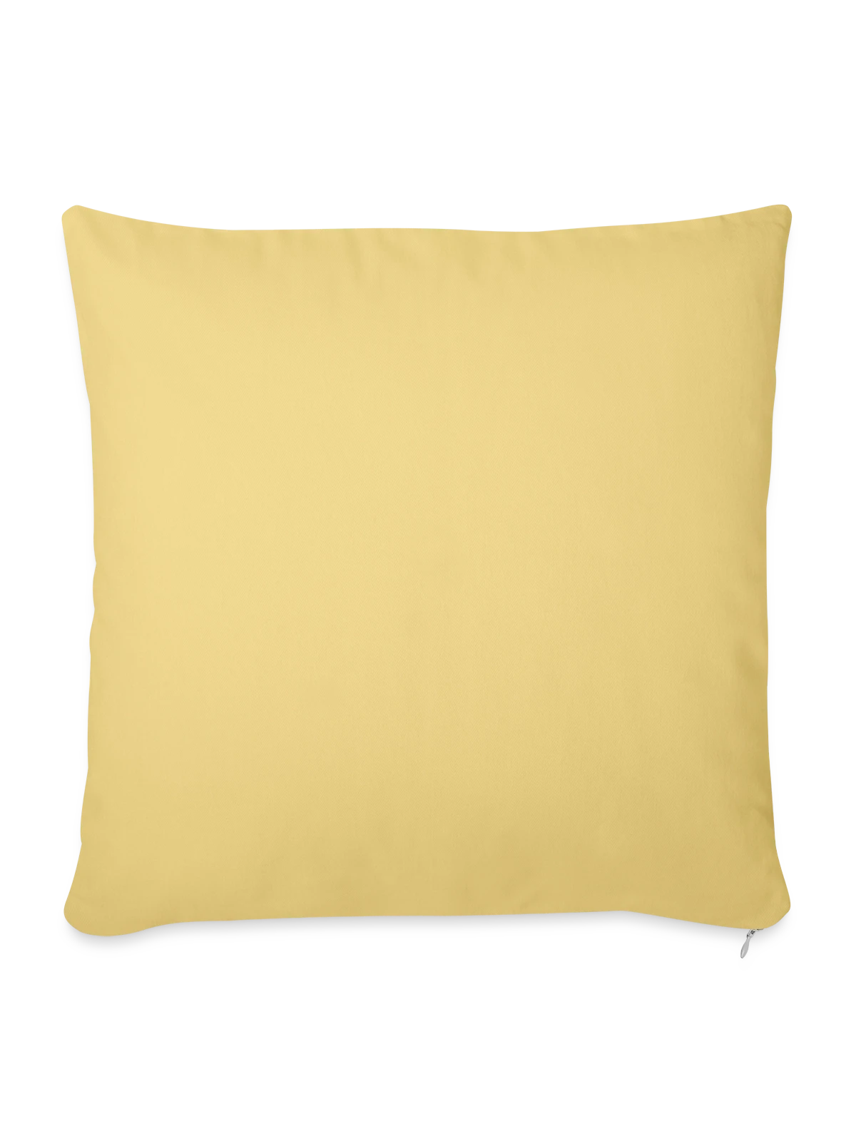 Sofa pillow with filling 45cm x 45cm - washed yellow - Front