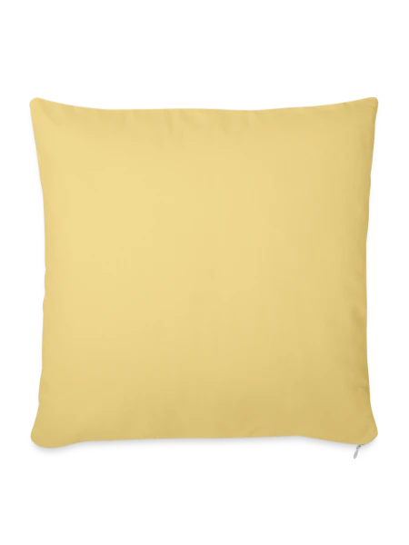Sofakissen mit Füllung 45 x 45 cm - Hellgelb - Vorne