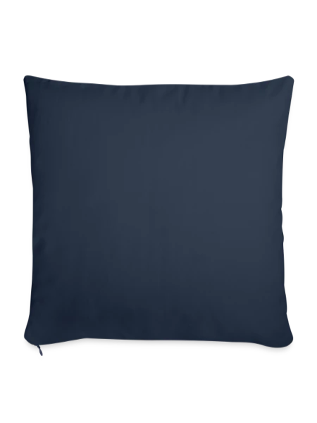 Sofa pillow with filling 45cm x 45cm - navy - Back