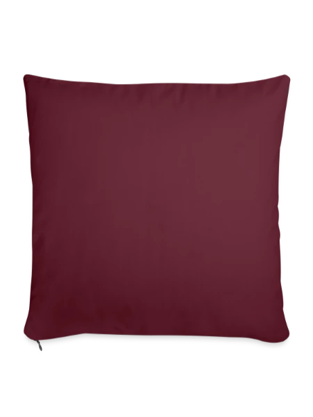 Sofa pillow with filling 45cm x 45cm - burgundy - Back
