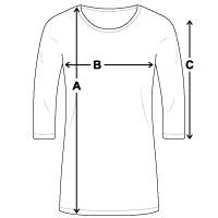 Premium-T-shirt med 3/4-ärm dam