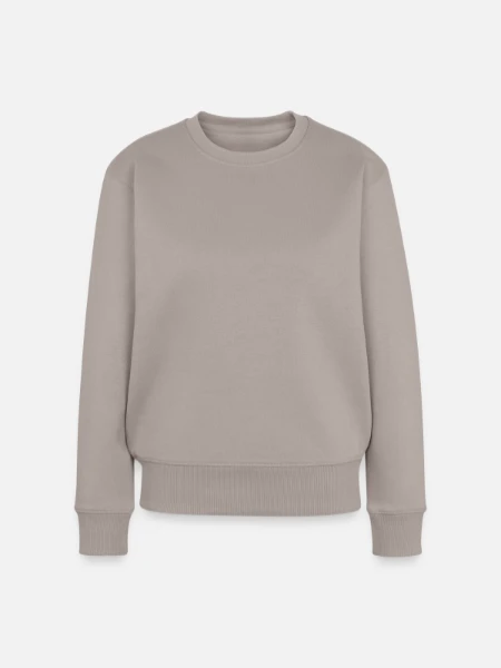 Pull Premium bio Femme - taupe - Devant