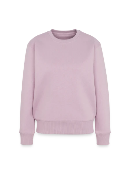 Frauen Premium Bio Pullover - Altrosa - Vorne