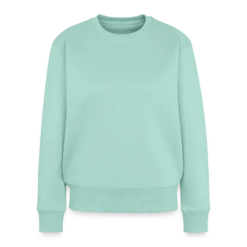 Women's Premium Organic Jumper - mint  - Front - Julia (174cm)
