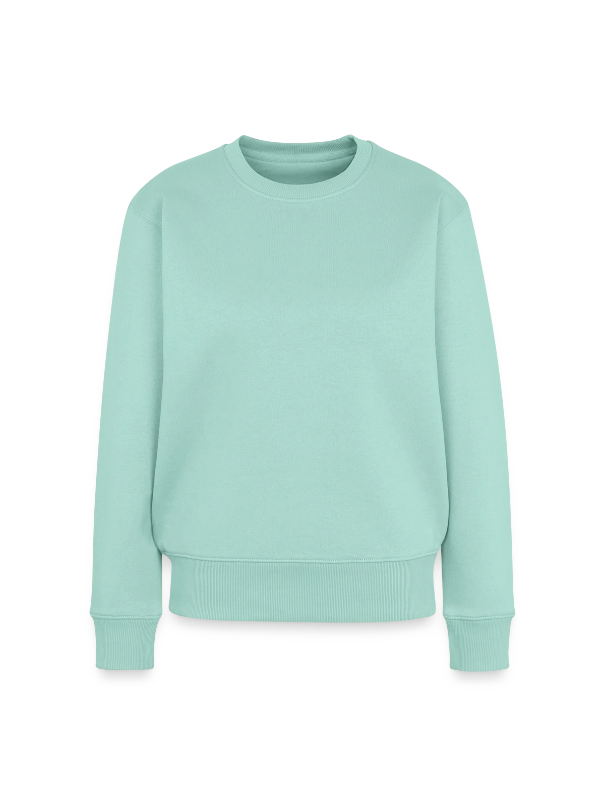 Women's Premium Organic Jumper - mint  - Front