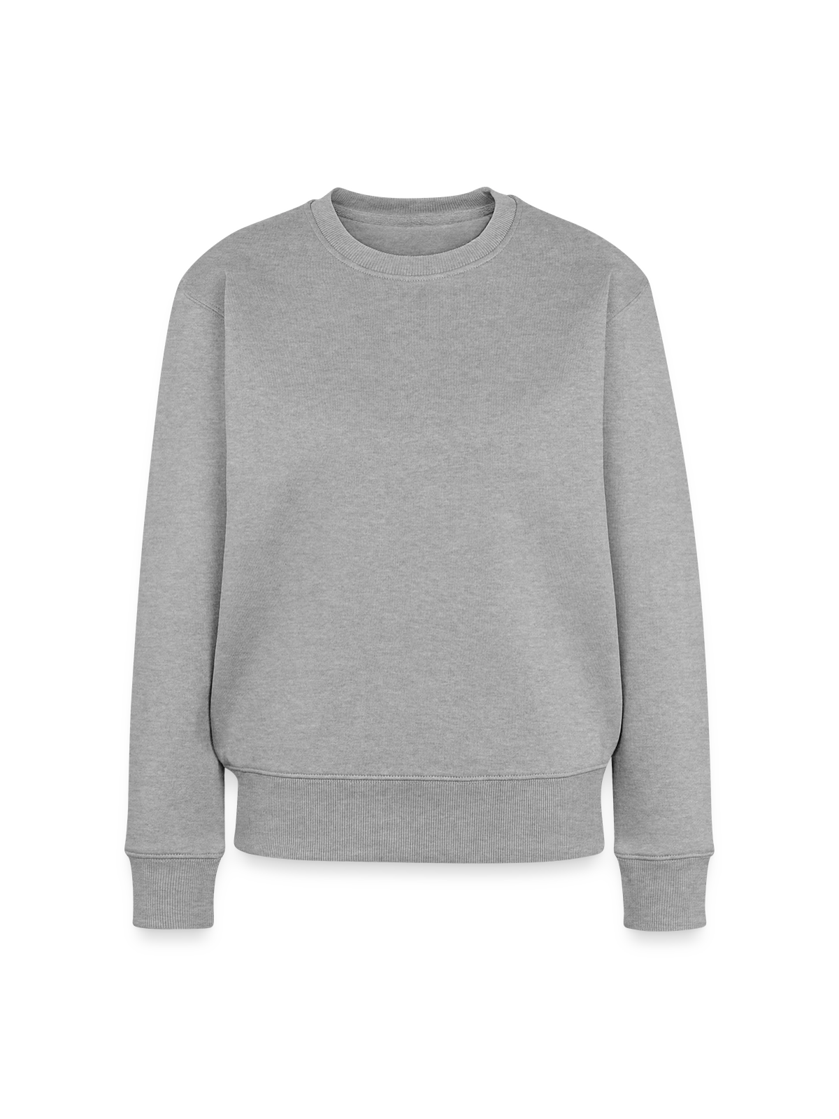 Women's Premium Organic Jumper - heather grey - Front