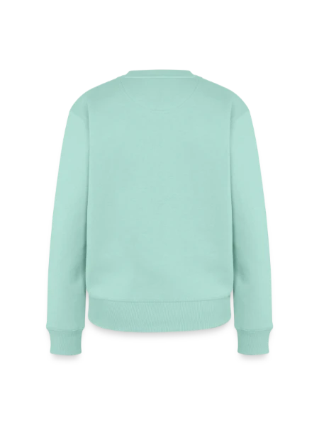 Women's Premium Organic Jumper - mint  - Back