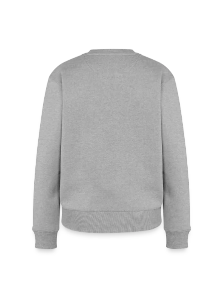 Women's Premium Organic Jumper - heather grey - Back