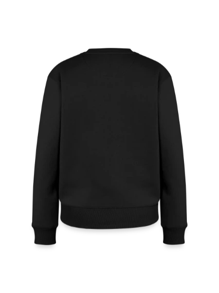 Women's Premium Organic Jumper - black - Back