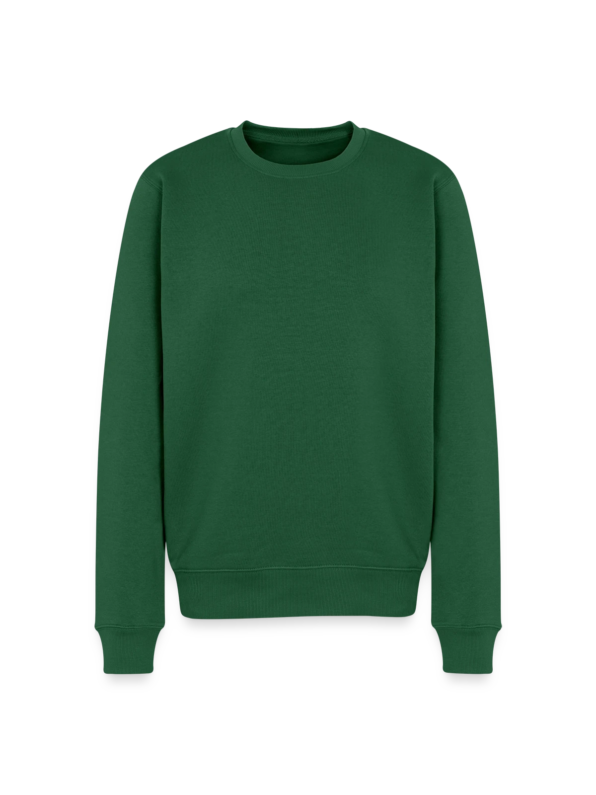 Men's Premium Organic Jumper - bottle green - Front