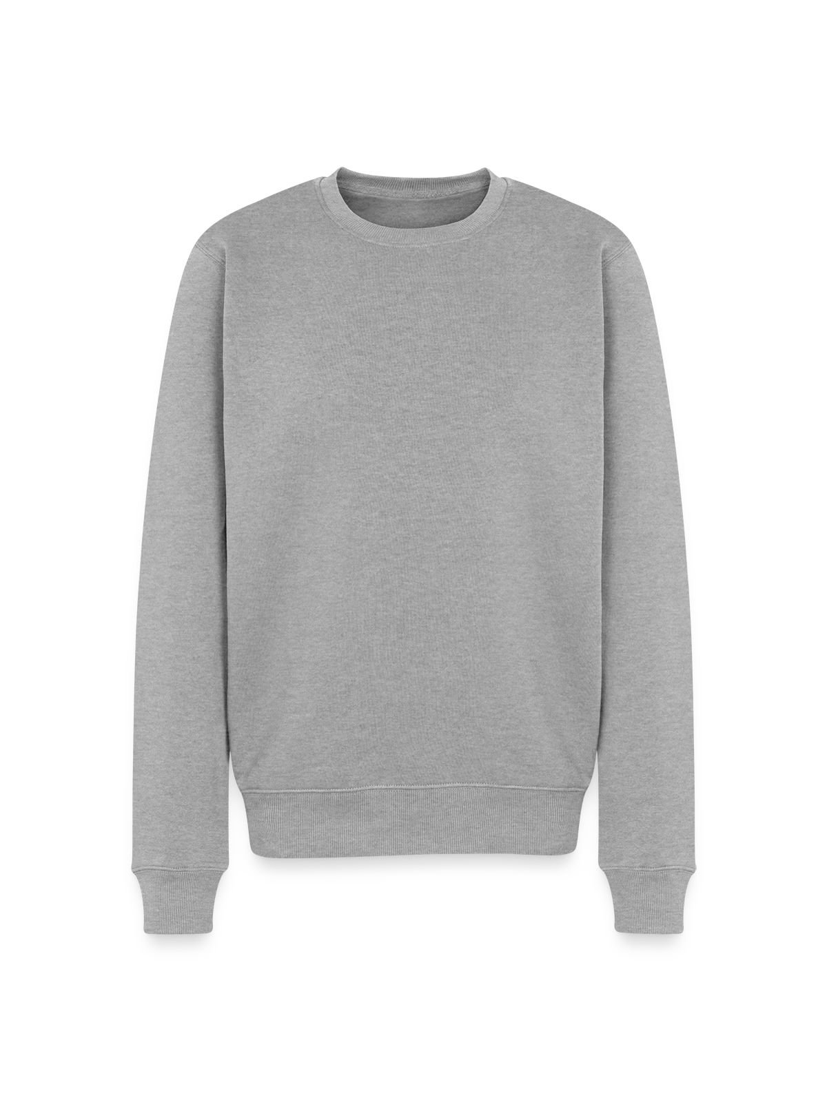 Men's Premium Organic Jumper - heather grey - Front