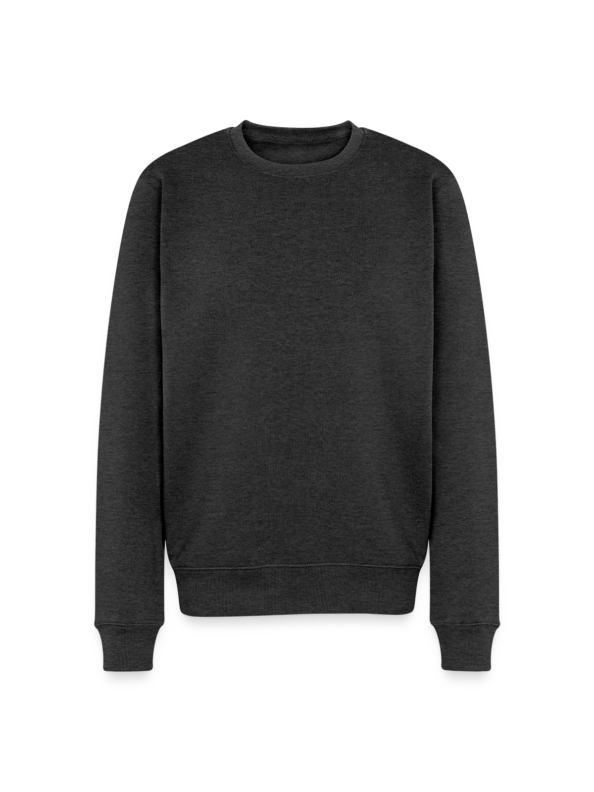 Men's Premium Organic Jumper - heather anthracite - Front