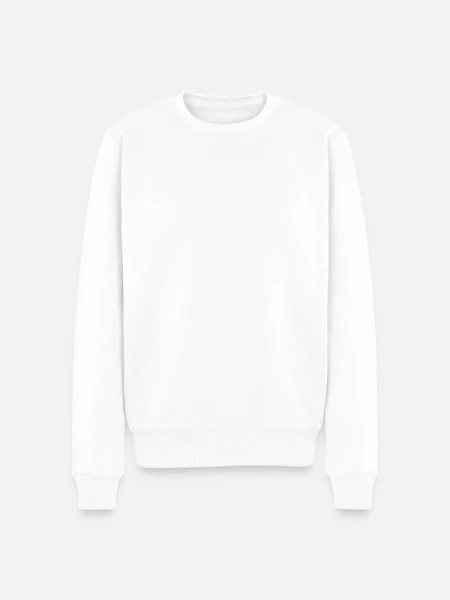 Pull Premium bio Homme - blanc - Devant