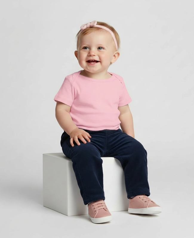 Maglietta Premium per neonati  Fronte - center