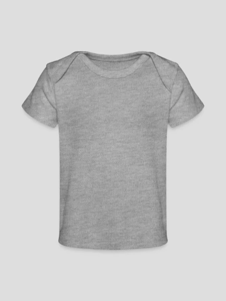 Baby Premium Organic T-Shirt - Grau meliert - Vorne