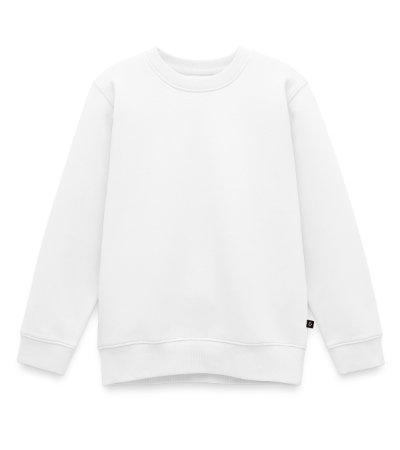 Premium luomulaatuinen REGULAR FIT lasten/nuorten collegepaita pyöreällä kaula-aukolla