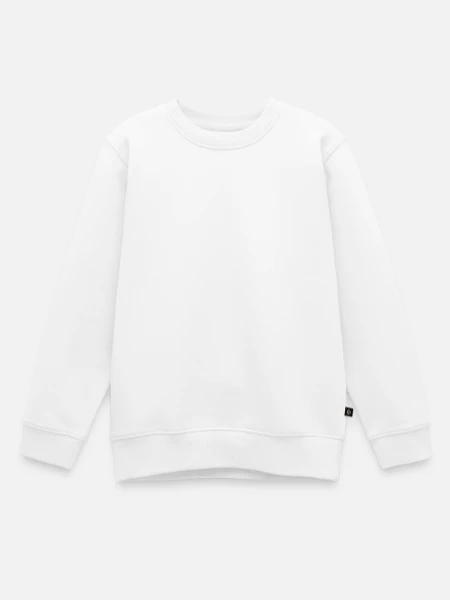 Sweat Premium enfant bio - blanc - Devant