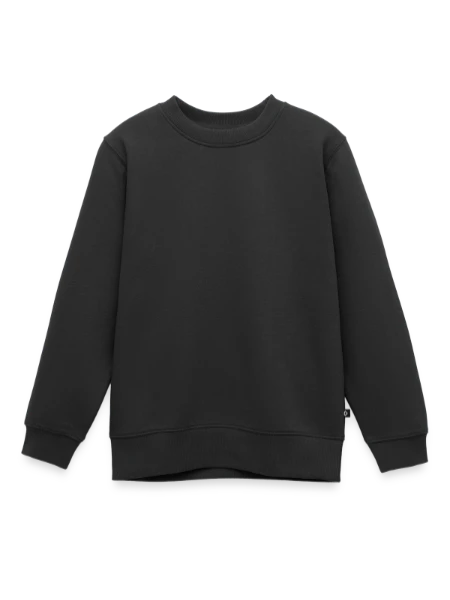 Sweat Premium enfant bio - noir - Devant