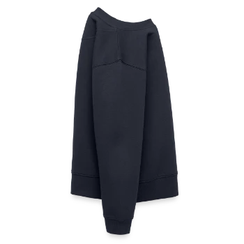 Kids Premium Organic Sweatshirt - navy - Right - AI Model Kid Female (0cm)