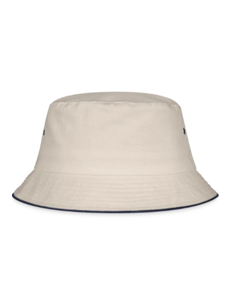 Bucket Hat - Natur/Navy - Vorne