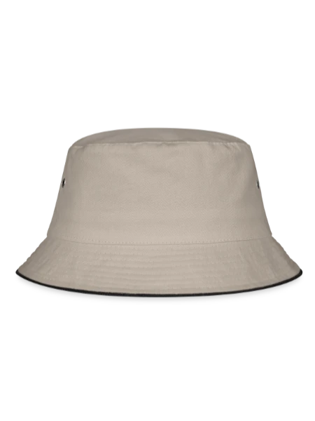 Bucket Hat - khaki/black - Back
