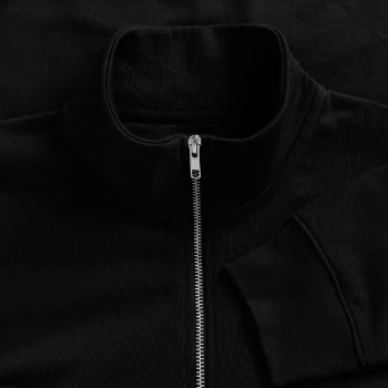 Sudadera unisex con cuello con cremallera