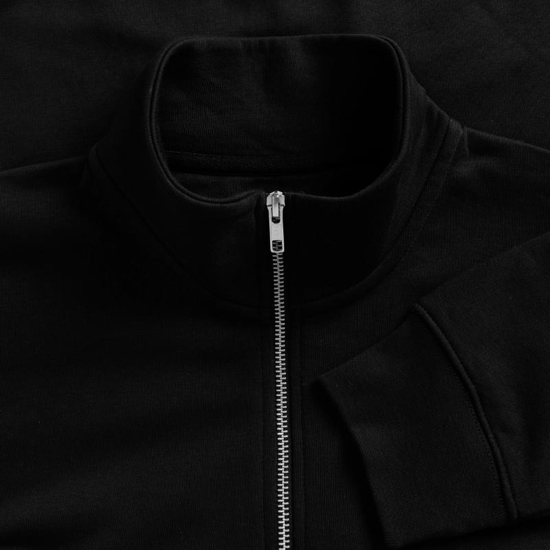 Unisex Pullover mit Zip-Kragen