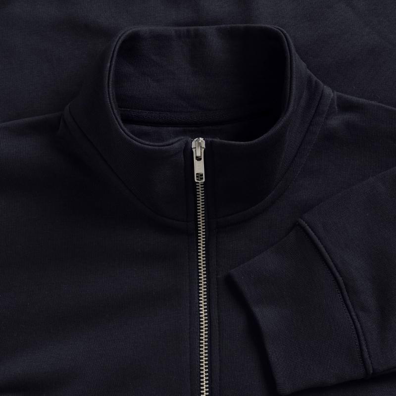 Unisex Pullover mit Zip-Kragen