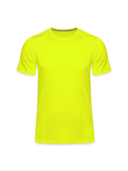 T-shirt Run 2.0 JAKO Homme - jaune néon - Devant
