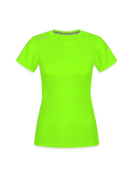 JAKO Frauen T-Shirt Run 2.0 - Neongrün - Vorne