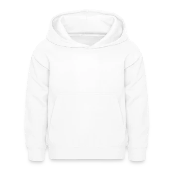 Kinder Hoodie - Weiß - Vorne - AI Model Kid Female (0cm)