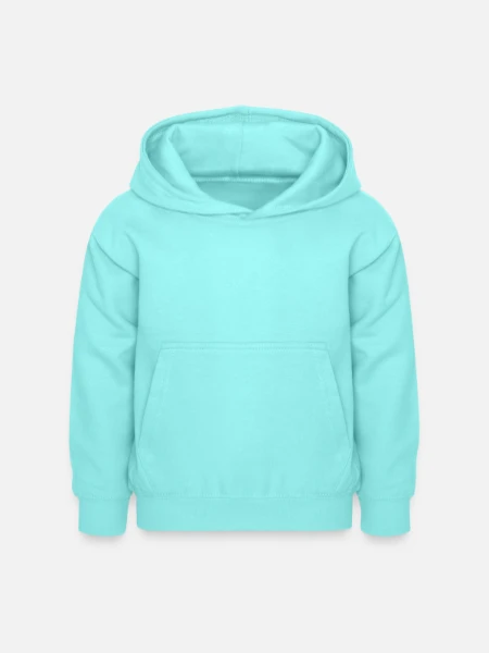 Sweat à capuche Enfant - menthe poivrée - Devant