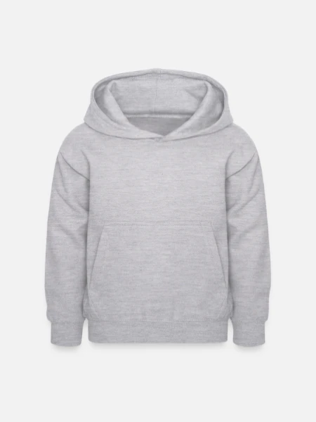 Sweat à capuche Enfant - gris clair chiné - Devant