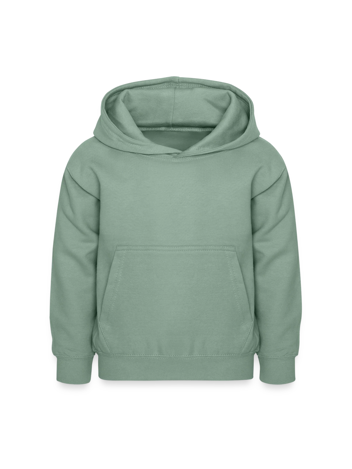 Kinder Hoodie - Graugrün - Vorne