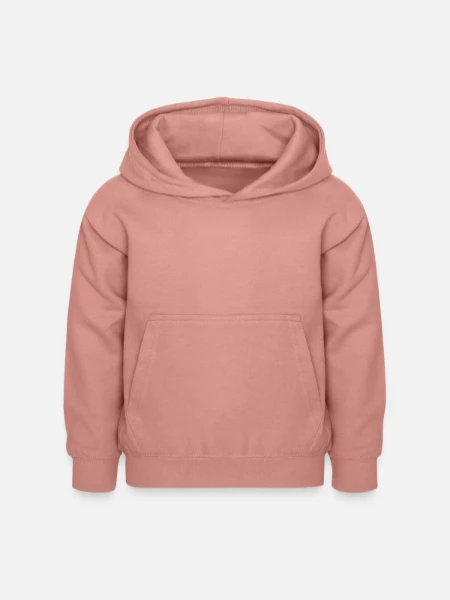 Sweat à capuche Enfant - rose poudré - Devant